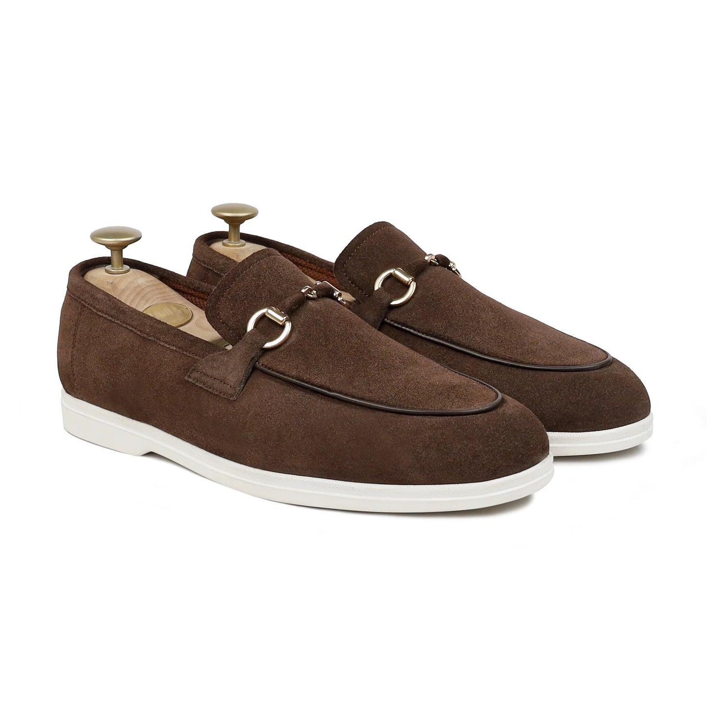 Castano Luxe – Dark Brown Suede Loafers