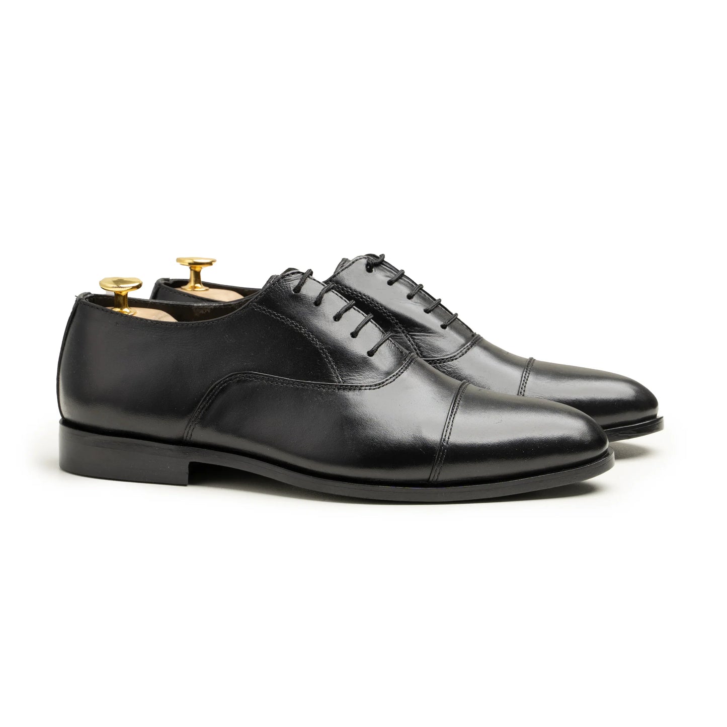 Arvento Luxe – Black Leather Oxfords
