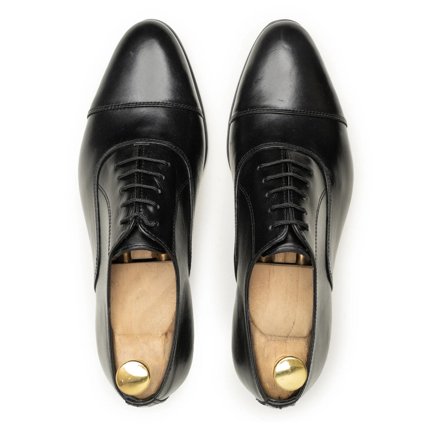 Arvento Luxe – Black Leather Oxfords