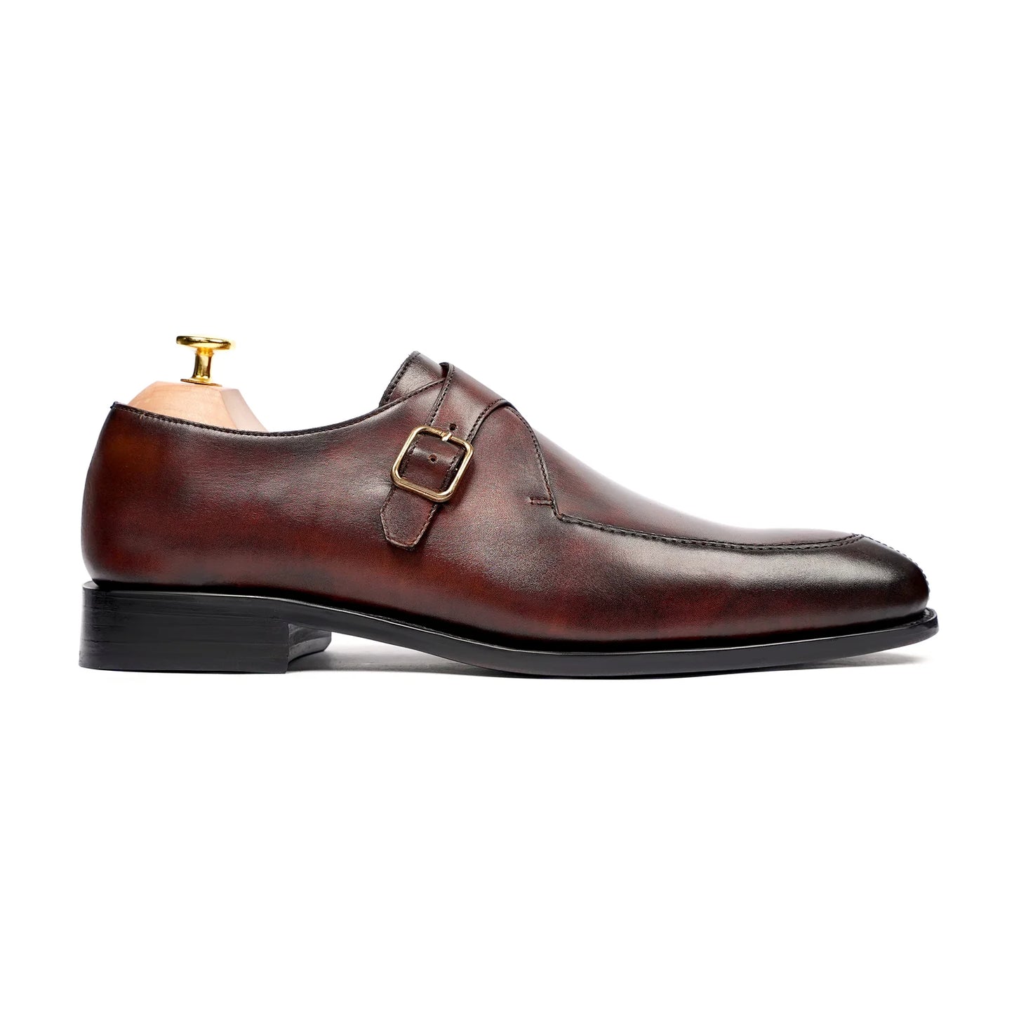 Elvado Luxe – Dark Brown Patina Single Monkstrap