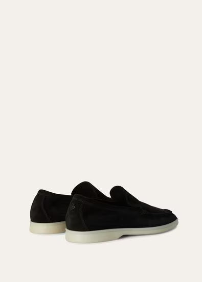 Midnight Luxe – Suede Moccasin Slip-Ons