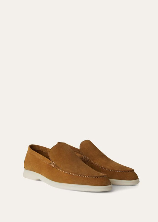 Mocha Ease – Formal Suede Moccasins