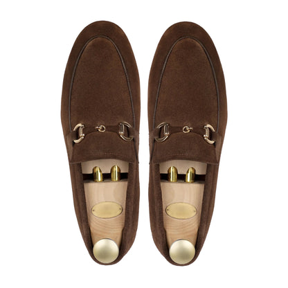 Castano Luxe – Dark Brown Suede Loafers
