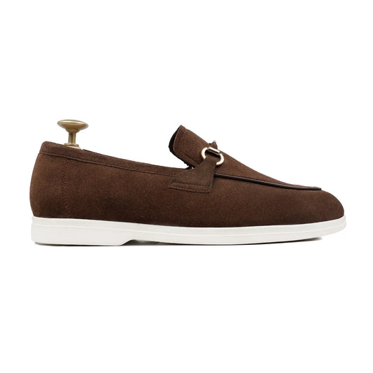 Castano Luxe – Dark Brown Suede Loafers